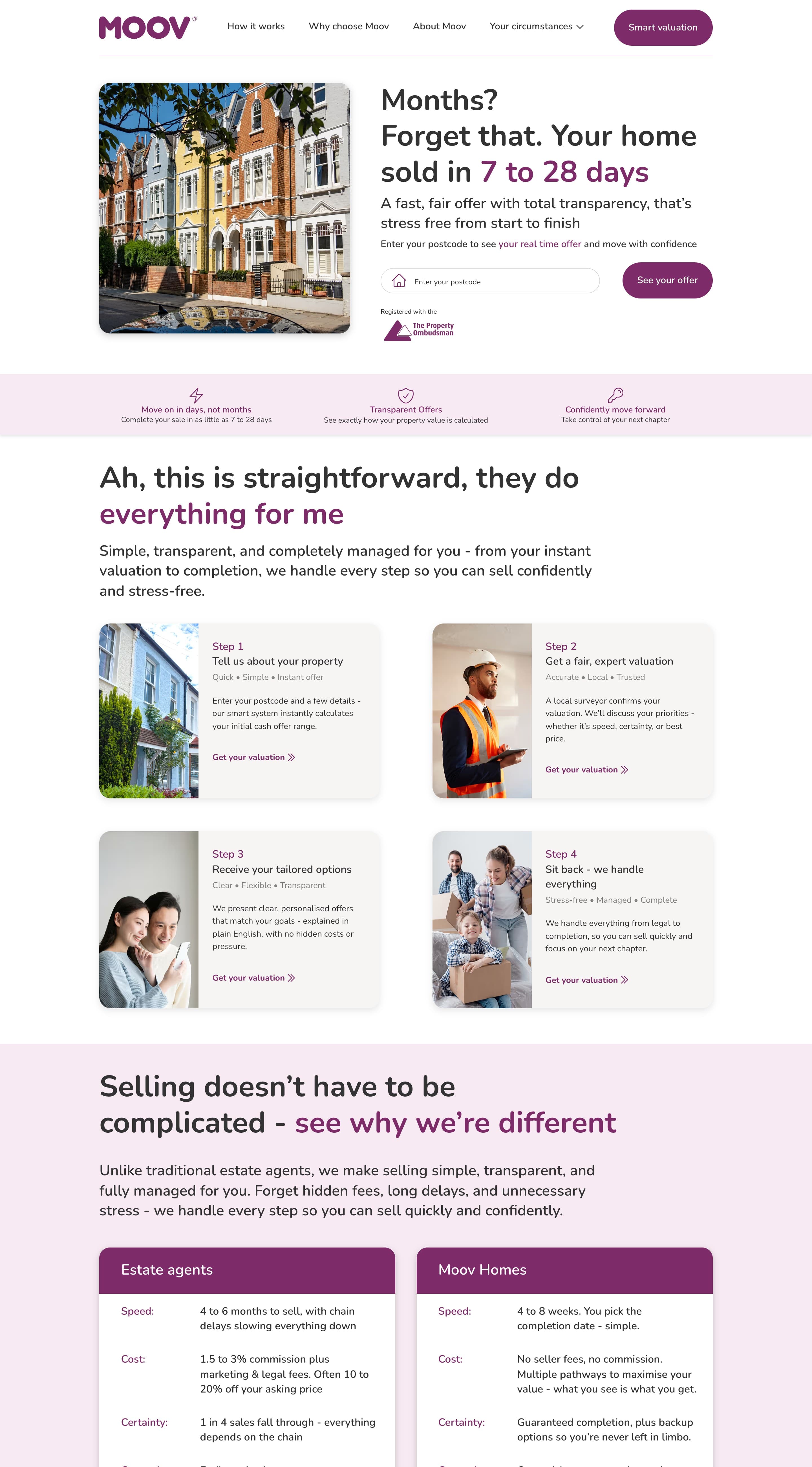 Moov Homes website